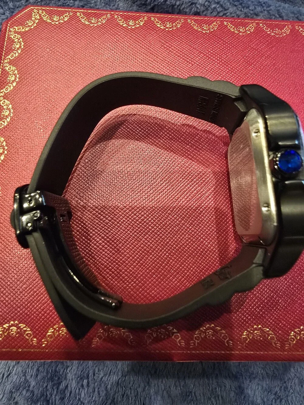 Mens Black Industrial Style Watch